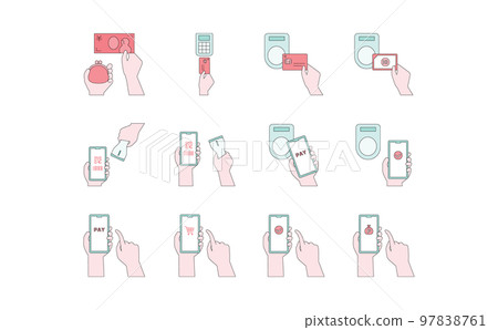 Illustration set 18 about payment and settlement Illustration set 18 about payment and settlement 97838761