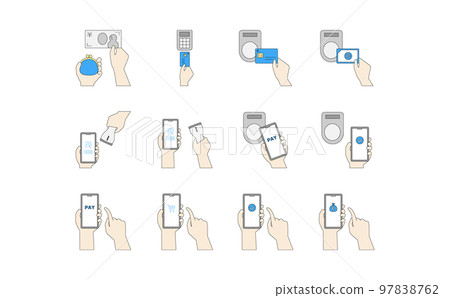 Illustration set 19 about payment and settlement 97838762