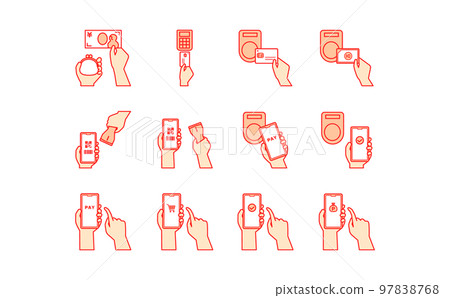 Illustration set 15 about payment and settlement Illustration set 15 about payment and settlement 97838768