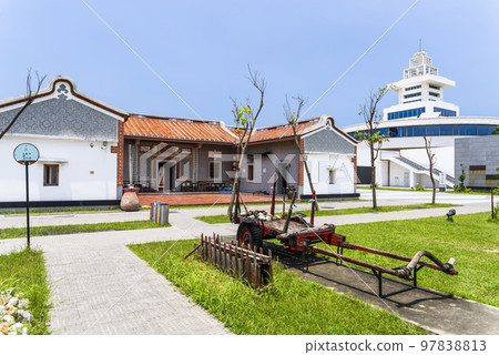 Remains traditional houses at Hongmaogang Cultural Park in Kaohsiung, Taiwan. 97838813