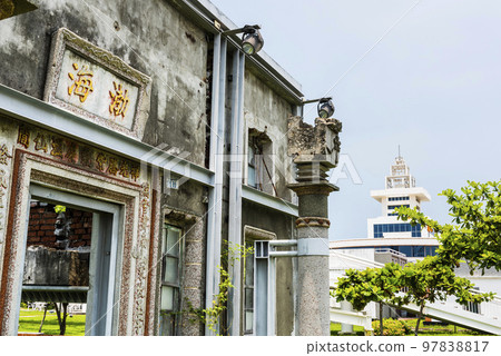 Remains traditional houses at Hongmaogang Cultural Park in Kaohsiung, Taiwan. 97838817