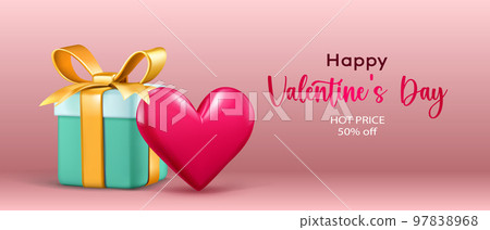 Valentine's Day illustration for holiday sales 97838968