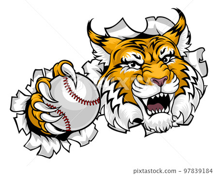 sports mascots bobcat clipart