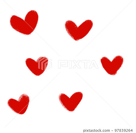 Valentine heart love shape deocration hand drawing illustration element Valentine heart love shape deocration hand drawing illustration element 97839264