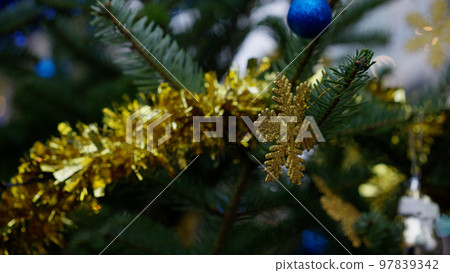 Beautiful Christmas decoration background clip Beautiful Christmas decoration background clip 97839342