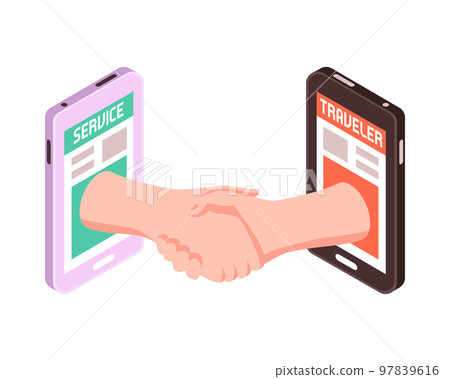 Isometric Car Sharing Icon 97839616