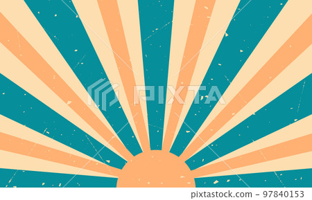 Blue and orange vintage background with lines 97840153