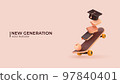 3D - New Generation Concept. Vector illustration 97840401