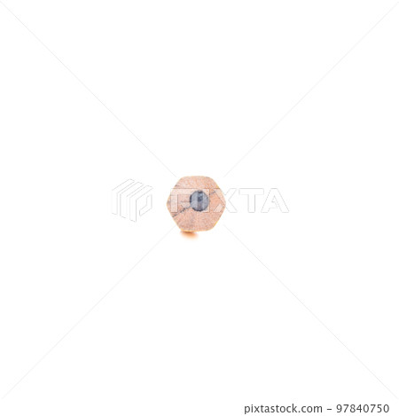 Pencil point close-up on white background Pencil point close-up on white background 97840750