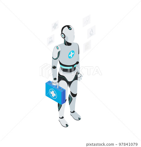 Doctor Cyborg Isometric Composition 97841079