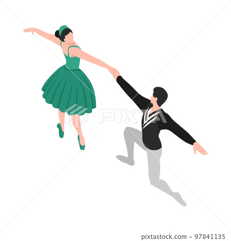 Dancing Ballet Couple Composition 97841135