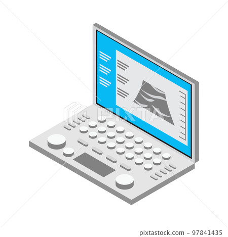 Medical Laboratory Laptop Composition 97841435