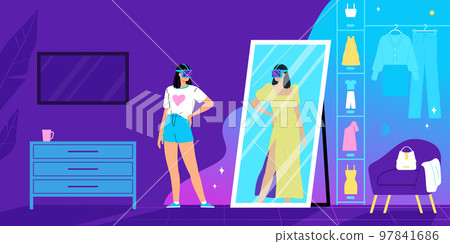 Virtual Reality Horizontal Illustration 97841686