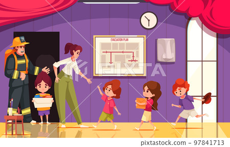 Evacuation Alarm Children 97841713