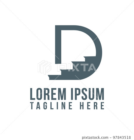 geometric stylish D Stairs logo design element vector illustrations geometric stylish D Stairs logo design element vector illustrations 97843518