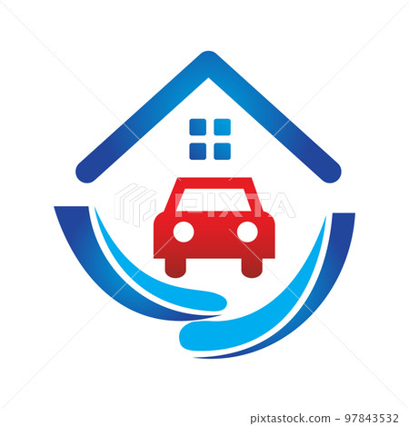 car garage public self storage Logo design vector illustration 97843532