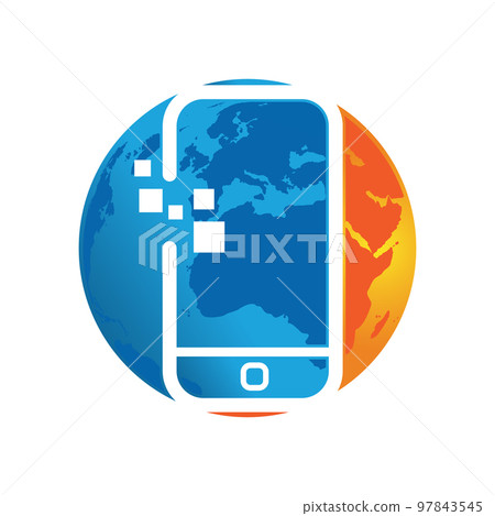 global fast phone service smartphone gadget mobile repair logo design vector illusrations global fast phone service smartphone gadget mobile repair logo design vector illusrations 97843545
