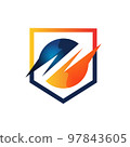 electric repair electrician logo design concept vector icon template 97843605