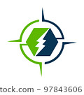 electric repair electrician logo design concept vector icon template 97843606