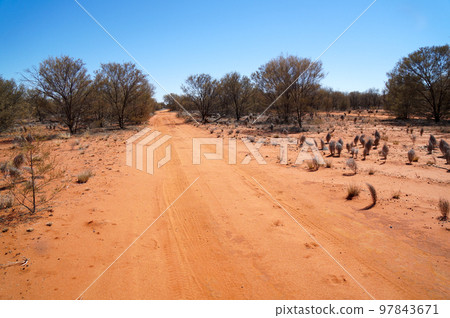 Outback Australia dirt road Outback Australia dirt road 97843671