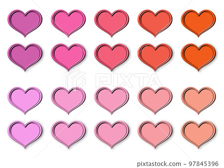 heart mark set 97845396