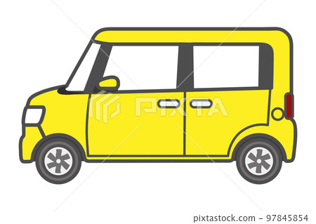 Yellow light wagon sideways 97845854