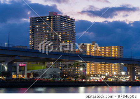 《福岡縣》福岡市街景 島城夜景 97846508