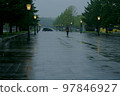 Gyoko-dori on a rainy day (Road connecting Tokyo Station Marunouchi Central Exit and the Imperial Palace) 97846927