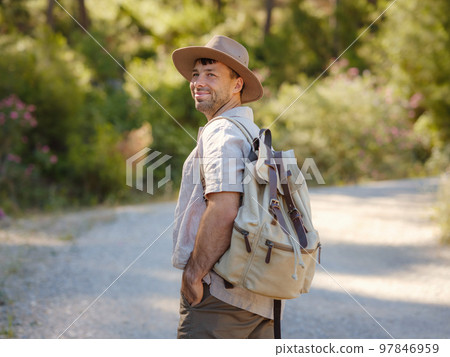 concept of embracing fresh air and engaging in outdoor activities 97846959