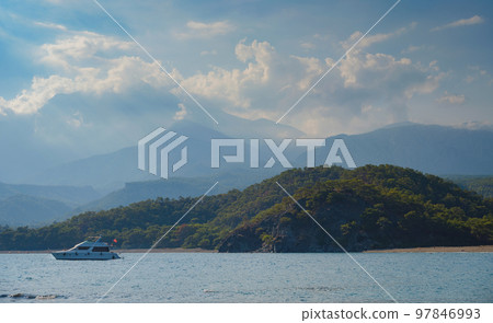 Turkey travel, mediterranean area on warm summer day Turkey travel, mediterranean area on warm summer day 97846993