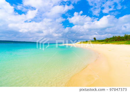 Okinawa Miyakojima Yonaha Maehama Beach The most beautiful beach in the Orient 97847373