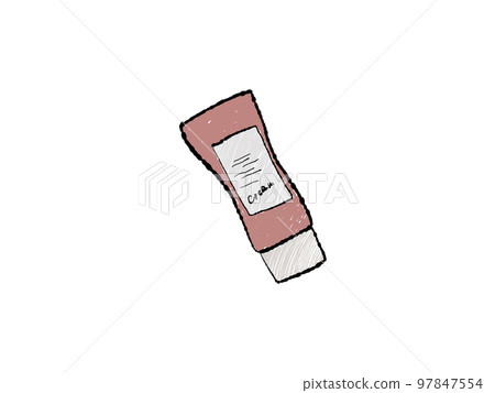 Illustration of beauty cream container 97847554