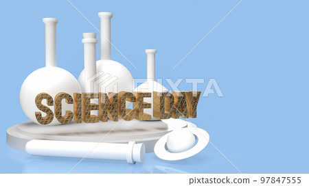text science day for holiday concept 3d rendering 97847555