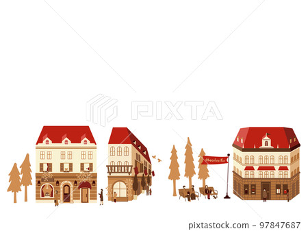 Valentine's townscape Vivid color Valentine's townscape Vivid color 97847687