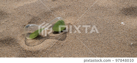 hourglass on the beach 97848010