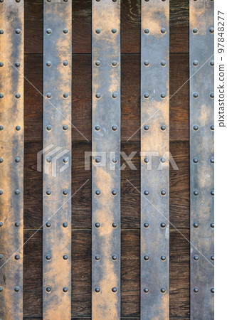 Odawara Castle Ruins Park copper gate door 97848277