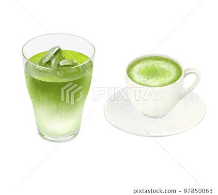 Matcha latte ice cream hot Matcha latte ice cream hot 97850063