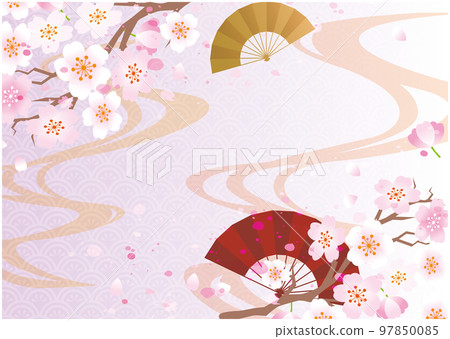 Cherry blossom spring petals 97850085