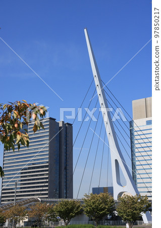 Scenery of Ariake, Koto Ward, where you can see the teleport bridge 97850217