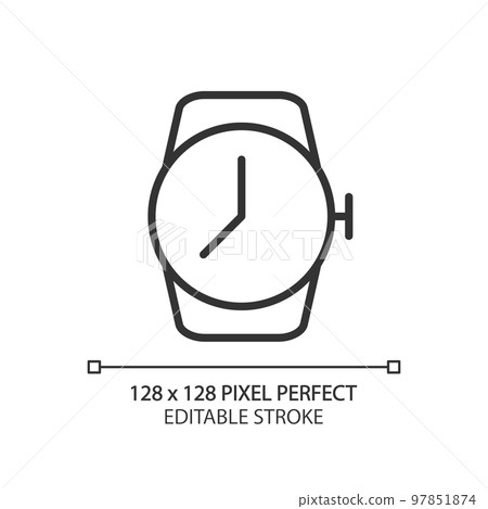 Golden Watch Icon Outline Style Isolated Stock Vector (Royalty Free)  529187089 | Shutterstock