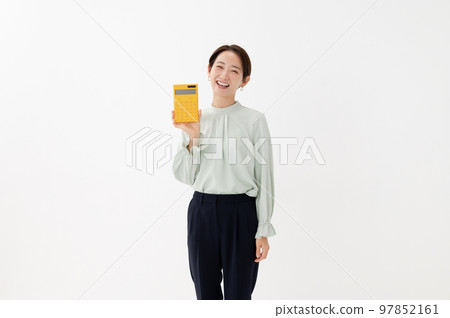 Calculator woman Calculator woman 97852161