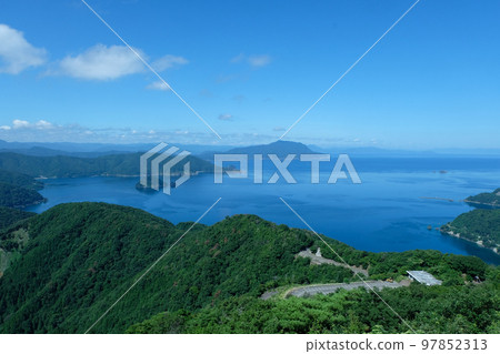 The Sea of Japan as seen from Mikatagoko Terrace, Fukui Prefecture 97852313