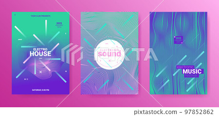 3d Abstract Dj Flyer. Electro Sound Cover. Techno Dance Poster. Vector Edm Background. Futuristic Dj Flyer Set. Minimal Festival Illustration. Gradient Wave Circle. Psychedelic Dj Flyer. 3d Abstract Dj Flyer. Electro Sound Cover. Techno Dance Poster. Vector Edm Background. Futuristic Dj Flyer Set. Minimal Festival Illustration. Gradient Wave Circle. Psychedelic Dj Flyer. 97852862