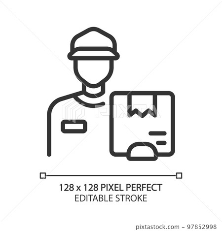 Fast courier delivery icon. Outline fast courier delivery vector