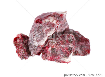 Benzoin Siam resinoid isolated on white background. Mix of benzoin and Dammar resin. Tropical resins. 97853773