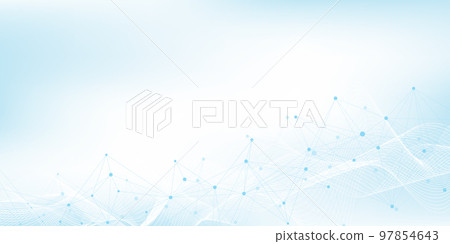 Abstract structure molecules or atom for science or medical background, illustration Abstract structure molecules or atom for science or medical background, illustration 97854643