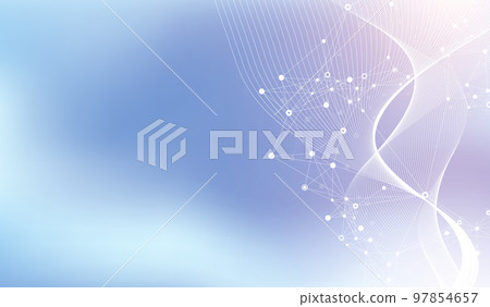 Abstract structure molecules or atom for science or medical background, illustration Abstract structure molecules or atom for science or medical background, illustration 97854657