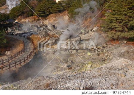 雲仙地獄散步道(大糸地獄、町子岩、烈士碑) 雲仙地獄散步道(大糸地獄、町子岩、烈士碑) 97854744