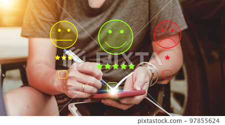 Users rate the service experience in the Concept : Customer Satisfaction Survey online application after using the service. Users rate the service experience in the Concept : Customer Satisfaction Survey online application after using the service. 97855624