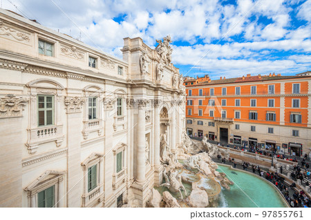 Rome, Italy overlooking Trevi Fountain Rome, Italy overlooking Trevi Fountain 97855761